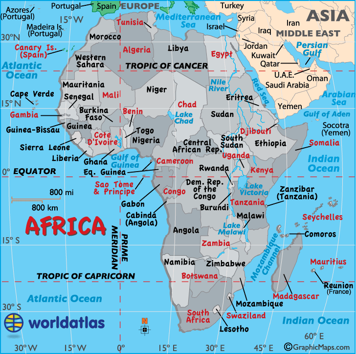 Africa map