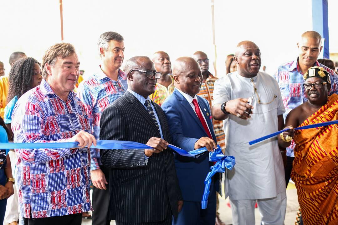 Tape cutting moment at the inauguration ceremony