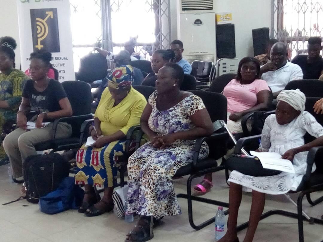 A section of the PWDs at the Health Session