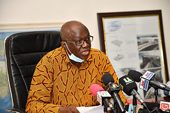 Aviation Minister,Mr Joseph Kofi Adda
