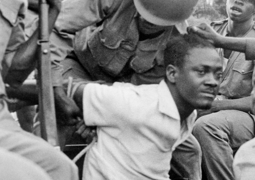 Congolese politician Patrice Lumumba after he was captured by soldiers under the command of Joseph Mobutu in 1960