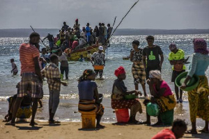 People displaced by the attacks have been fleeing to nearby islands