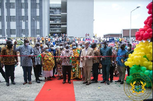 President Akufo-Addo commissioned the UESD in Somanya